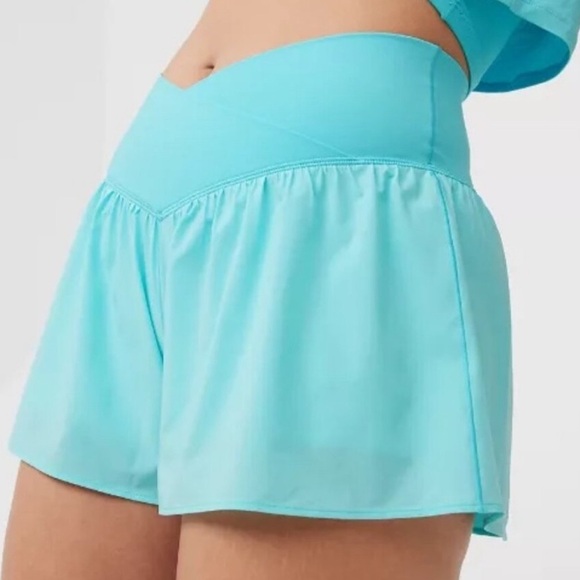 Aerie OFFLINE Real Me Crossover Flowy Women's Blue Shorts Size XS - Picture 6 of 8
